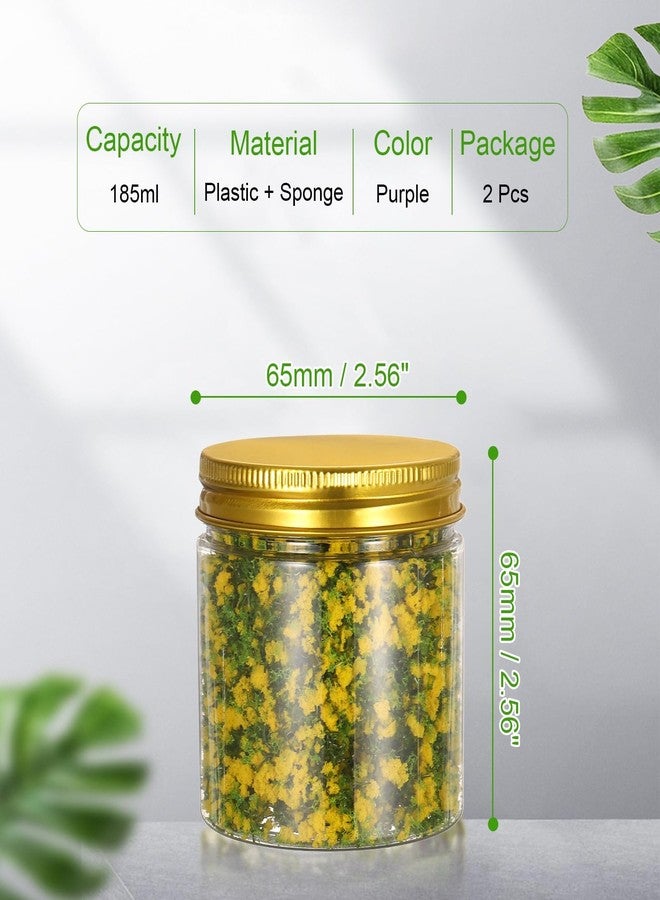 CoCud Model Flower Grass, 185ml Capacity, Fake Miniature Flower Grass Tree Plastic Sponge Yellow - (Applications: DIY Dollhouse Fairy Garden Model Railway Landscape), 2-Pieces - Image 2